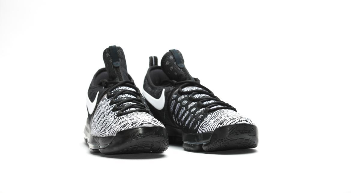 Nike zoom kd 9 black and white best sale